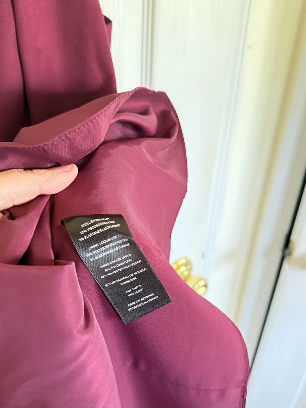 Alice + Olivia Burgundy Skater Mini Dress